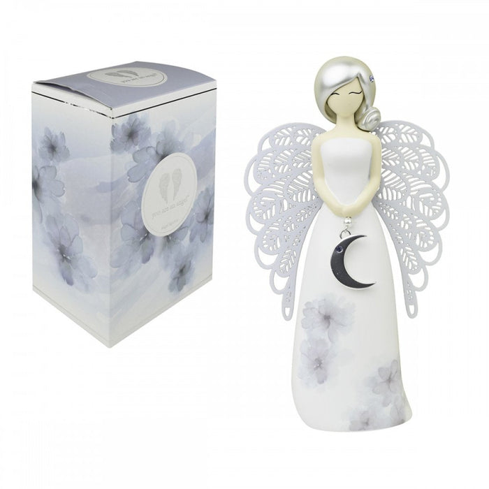 Bomboniera Enesco Statuetta Angelo Floral Luna Strass