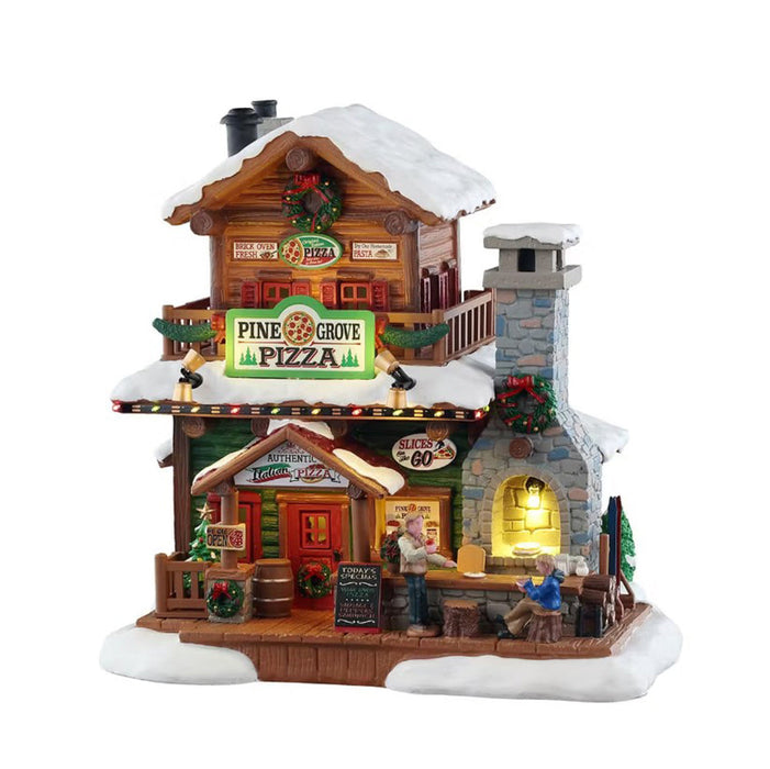 LEMAX Edificio illuminato Pizzeria "Pine Grove Pizza" H20.5x21x15 cm
