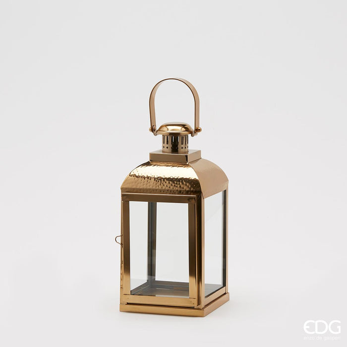EDG Enzo De Gasperi Lanterna Martellata Inox H40 Oro