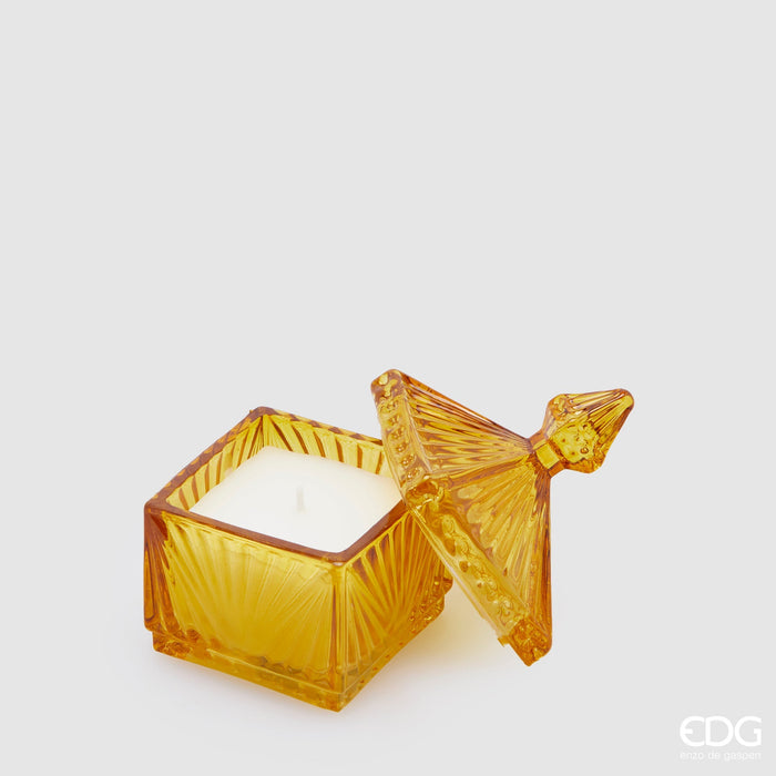 Bomboniera EDG Enzo de Gasperi Candela Jasmine Profumata Amber H12 cm