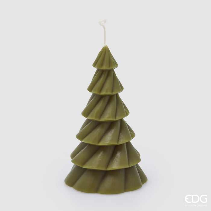 EDG Enzo De Gasperi Candela Pino Strati Verde H18 Cm