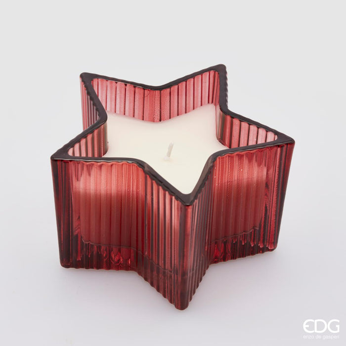 EDG Enzo De Gasperi Candela Stella Bordeaux H8 cm