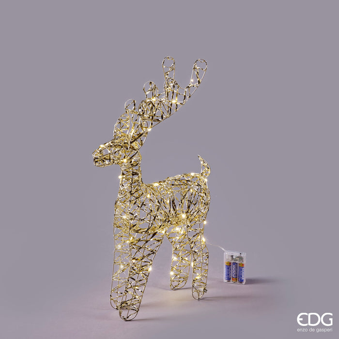 EDG Enzo De Gasperi Decoro Renna Intreccio 50 Mircroled H50cm