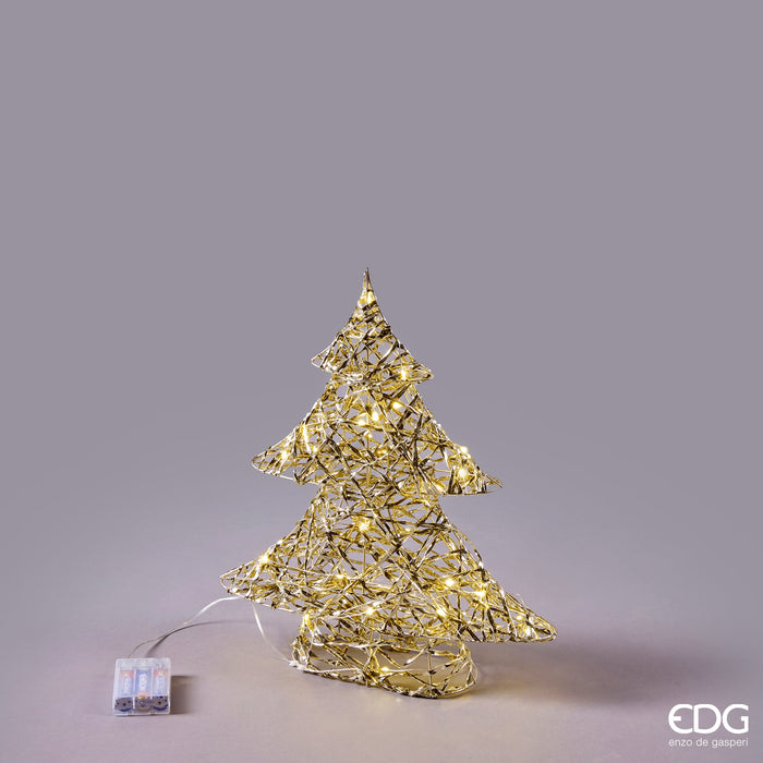 EDG Enzo De Gasperi Decoro Albero led intreccio 30 MicroleD H40 cm