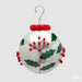 EDG Enzo De Gasperi Pallina di Natale Agrifoglio D12 cm