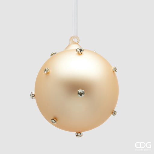 EDG Enzo De Gasperi Pallina di Natale Diamond Oro D12 cm
