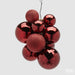 EDG Enzo de Gasperi Palline di Natale Decorazione Grappolo Mirrormix 10 pezzi Bordeaux