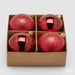 EDG Enzo De Gasperi Set 4 Palle di Natale Bordeaux D10 cm