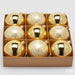 EDG Enzo De Gasperi Set 9 Palline di Natale Oro D8 cm