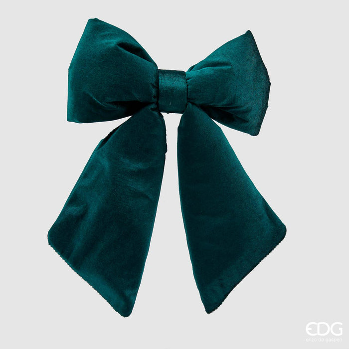 EDG Enzo De Gasperi Fiocco In Velluto Verde 28x40 cm