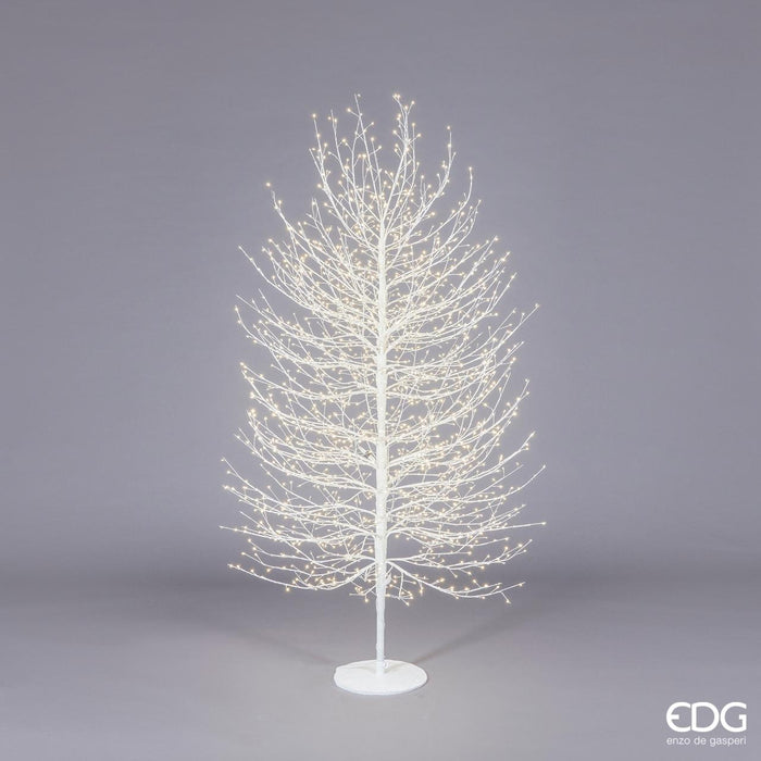 Faggio con base 2000 mini led H180 cm Bianco - Albero di Natale - EDG