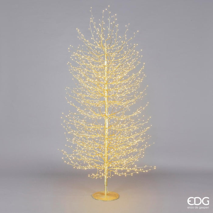 Albero Faggio con base 2700 mini led H210 cm Oro - EDG
