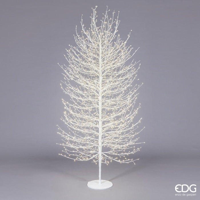 Albero Faggio con base 2700 mini led H210 cm Bianco - EDG