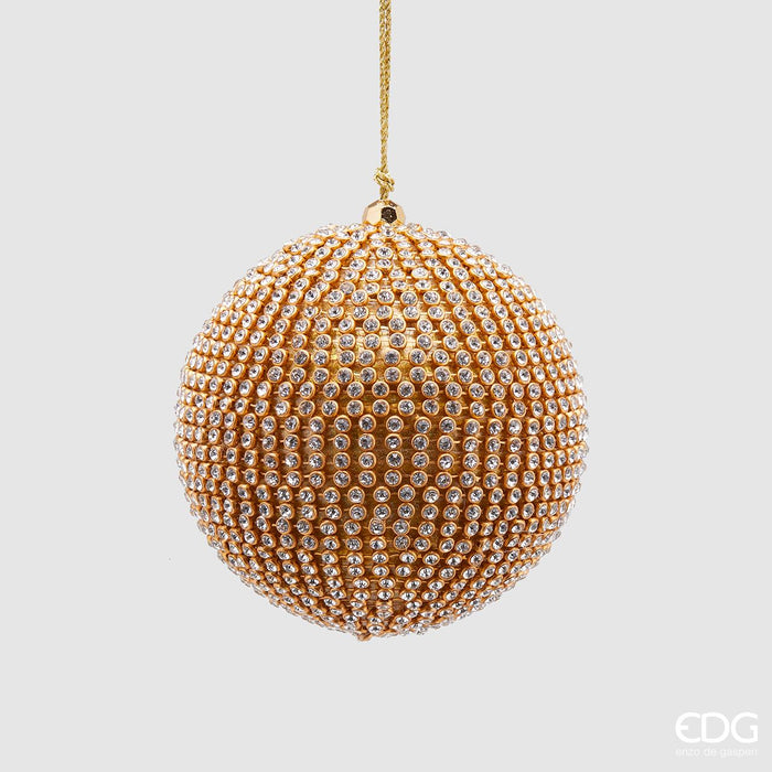 EDG Enzo De Gasperi Pallina di Natale Gemme D10 cm Oro