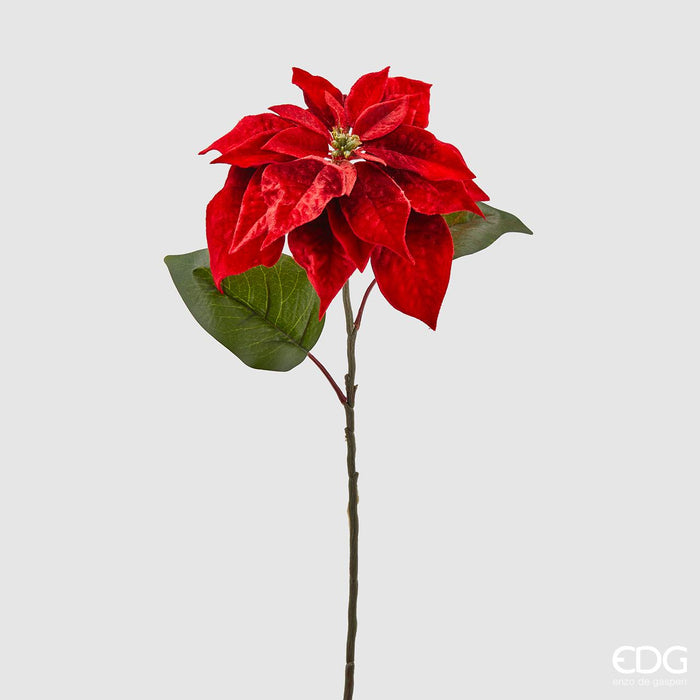EDG Enzo De Gasperi Stella di Natale Luxury Bell in Velluto H74 cm