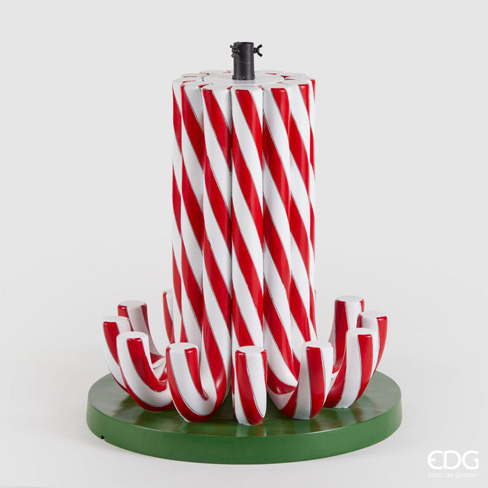 Base per Albero Babbo Natale Candy Canes BIG H65 D60 - EDG