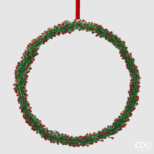 EDG Enzo De Gasperi Decorazione BerryFir Corona D20 cm