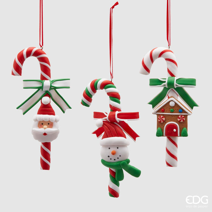 EDG Enzo De Gasperi Set 3 Decori Candy Clay H14 cm