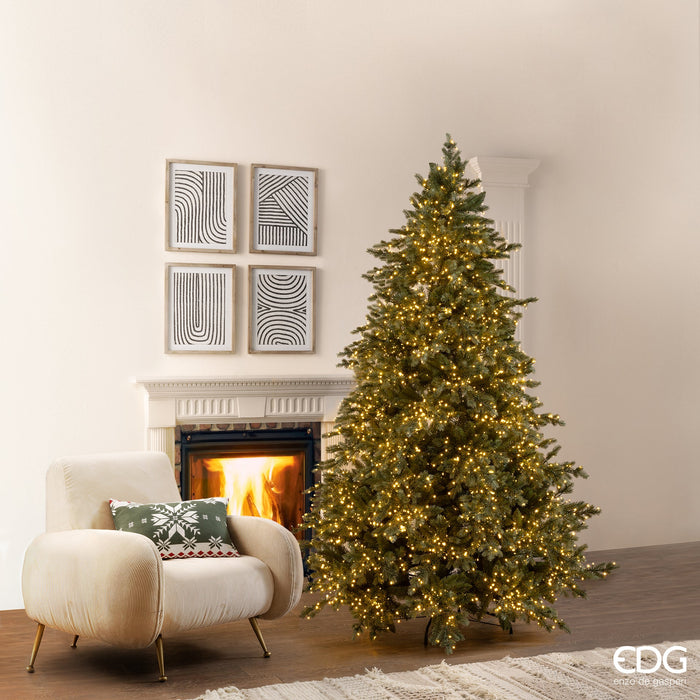 Albero di Natale Pino Argentato H240 cm con 5000 Mini Led - EDG