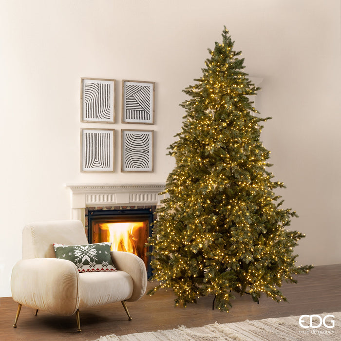 Albero di Natale Pino Argentato H270 cm con 6500 Mini Led - EDG