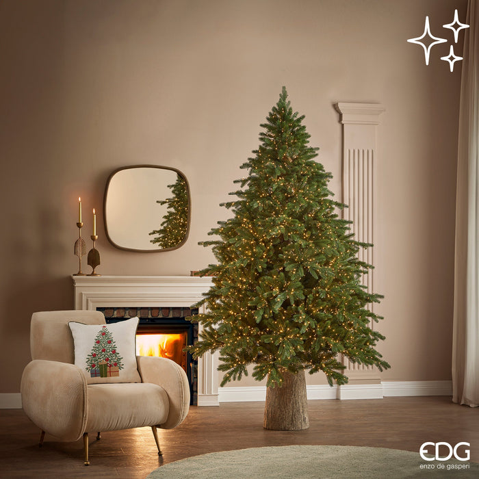 EDG Enzo de Gasperi Albero di Natale Total PE Pino Imperial New H180 cm 2500 Mini Led