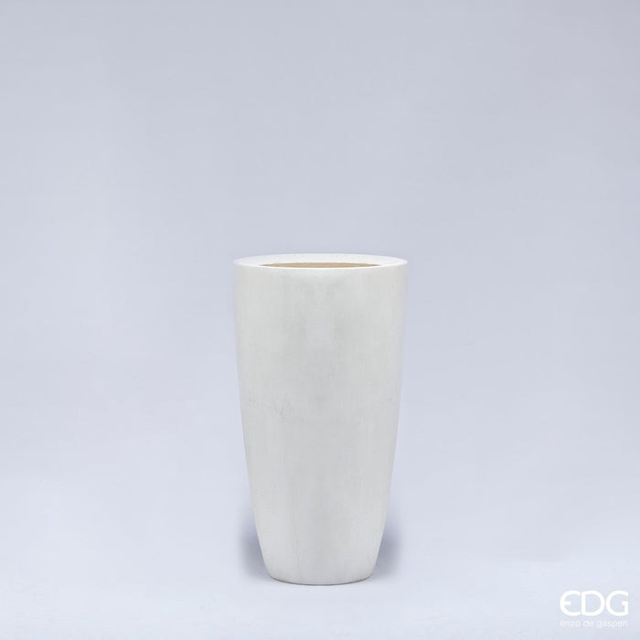EDG Enzo De Gasperi Vaso Resinpietra H62 cm Avorio