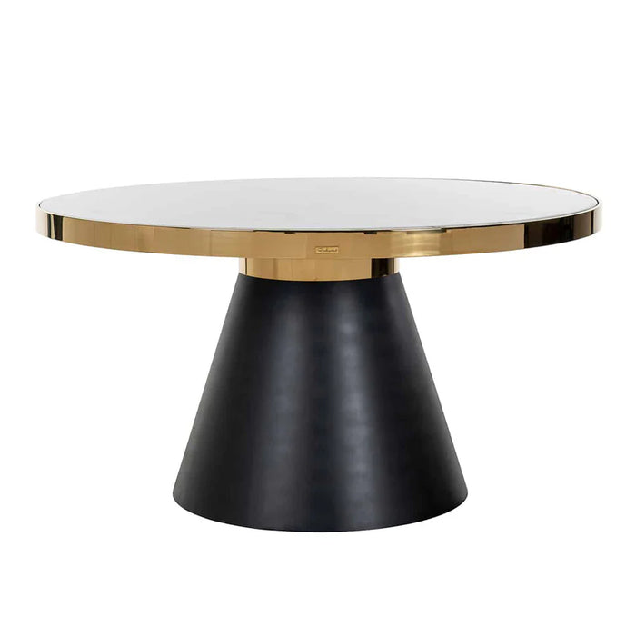 Odin Gold And Black 4 Seater Dining Table