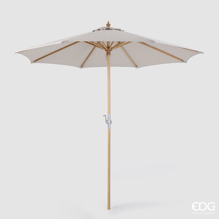 EDG Enzo de Gasperi Ombrellone da esterno Bamboo D250 cm Avorio