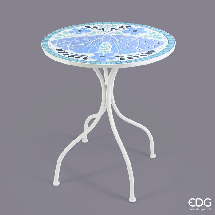 EDG Enzo De Gasperi Tavolo da Esterno Farfalla D61 cm Bianco