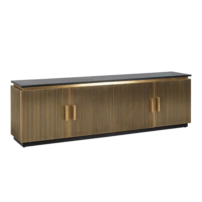 TV dresser Ironville 4-doors (Gold)