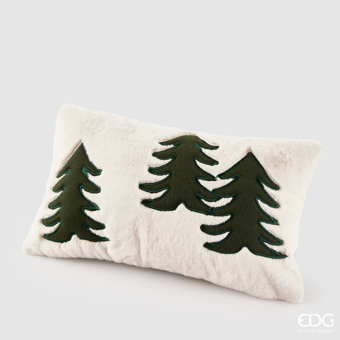 EDG Enzo De Gasperi Cuscino Natalizio Pini 50x30 cm