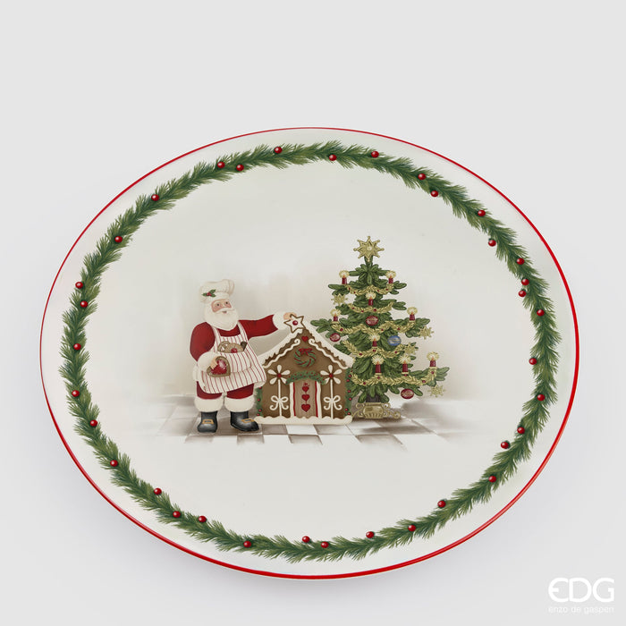 EDG Enzo De Gasperi Piatto piano Natalizio XMAS D25 cm