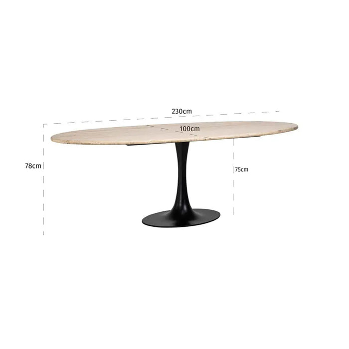 Dining table Hampton oval 230-7922