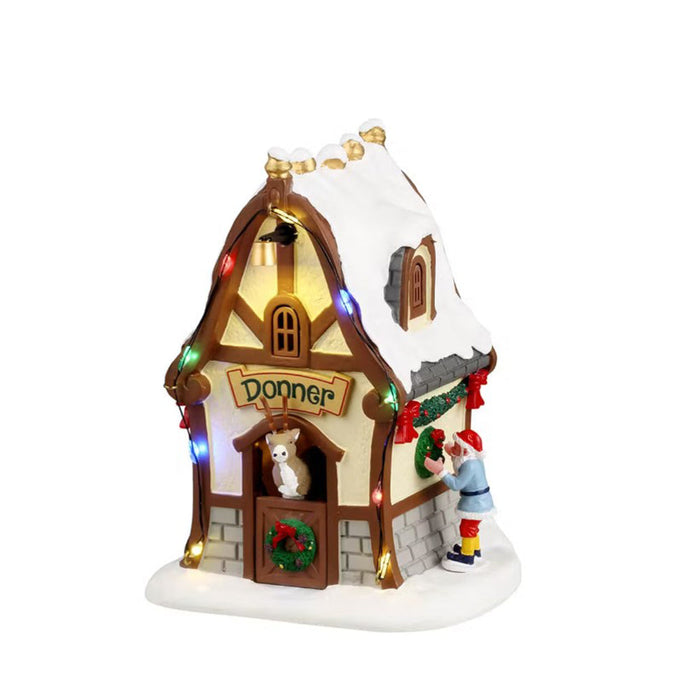 LEMAX Tana della Renna Donner luci led "Donner's Den" in resina
