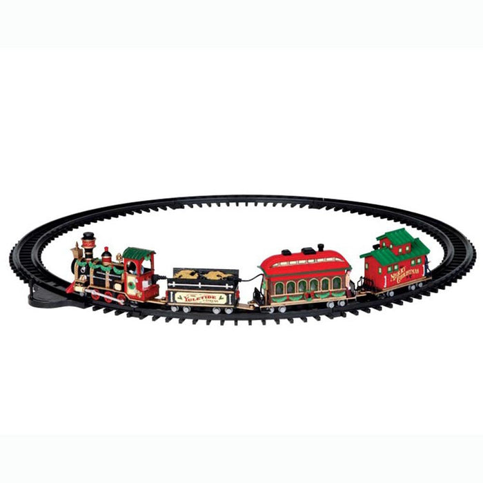 LEMAX Treno natalizio in movimento con musica "Yuletide Express" 113x66.5xH9.3 cm