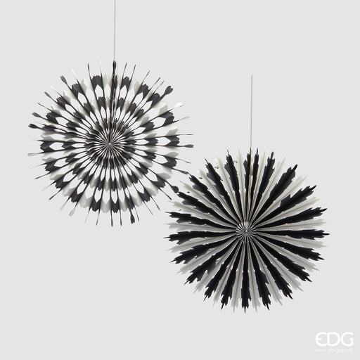 EDG Enzo De Gasperi Albero di Natale Origami Nero D30 cm