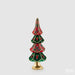 EDG Enzo De Gasperi Decorazione Natalizia Pino Rosso Verde H63 cm