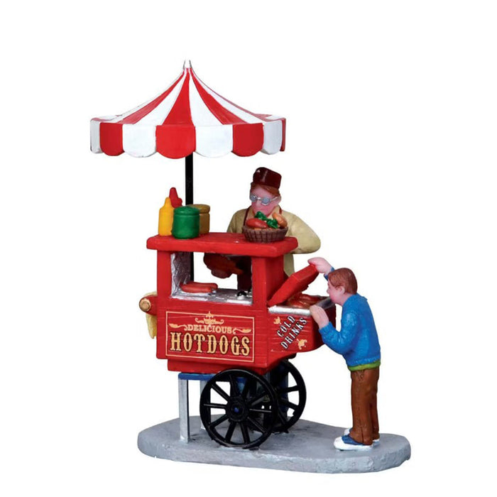 LEMAX Carrello Hot Dog "Hot Dog Cart" in resina H9.5x6.6x4.7 cm