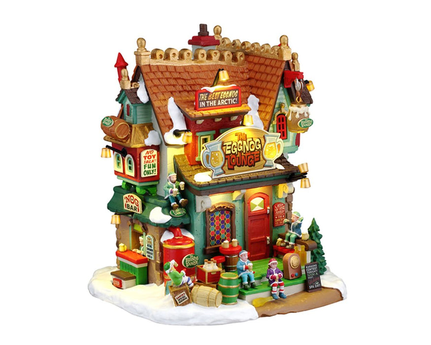LEMAX Edificio luci led "The Eggnog Lounge" in resina H19.3x18.2x16 cm