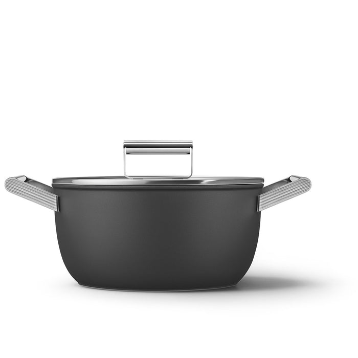 Batteria Smeg Linea Cookware nera (9 pezzi)