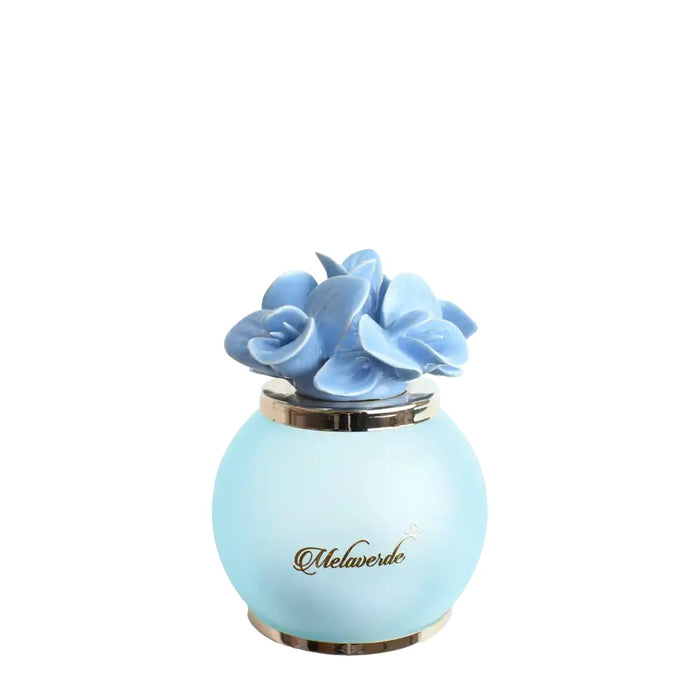 Lampada Con Orchidea Piccola-Azzurro