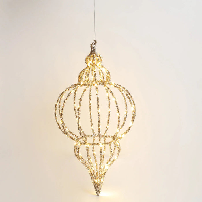 Lampada LED Glitter in Velluto - 1 - Fiori di Lena