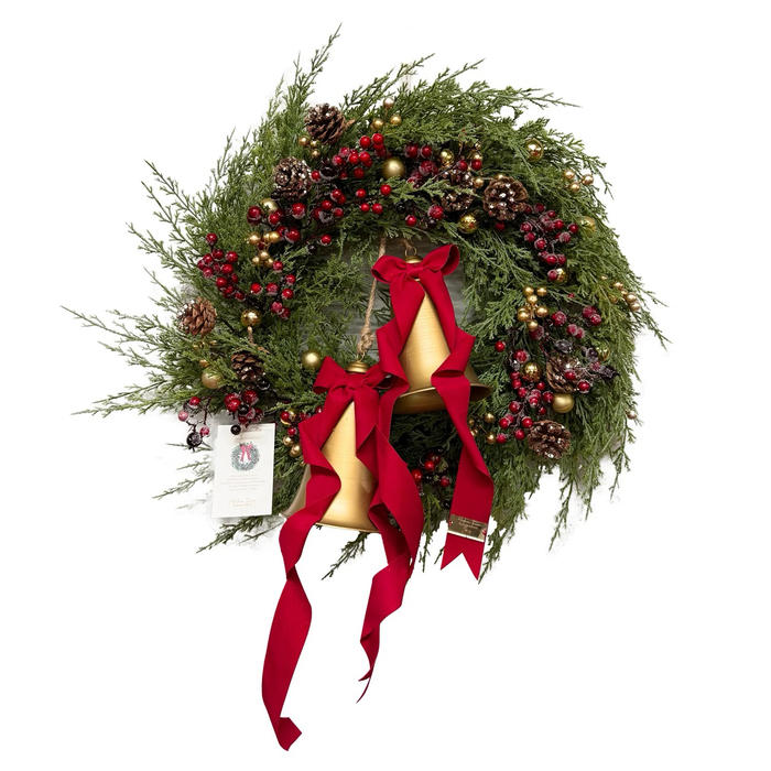 Madame Fioccò Ghirlanda Natalizia Note di Natale D60 cm