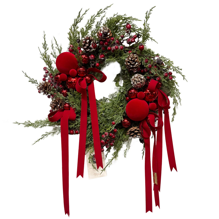 Madame Fioccò Ghirlanda Natalizia Riflessi di Natale D40 cm