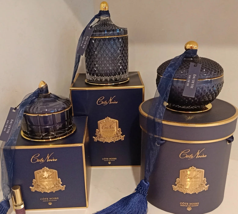 CANDELA ROTONDA ART DÉCO - NAVY & GOLD - EAU DE VIE