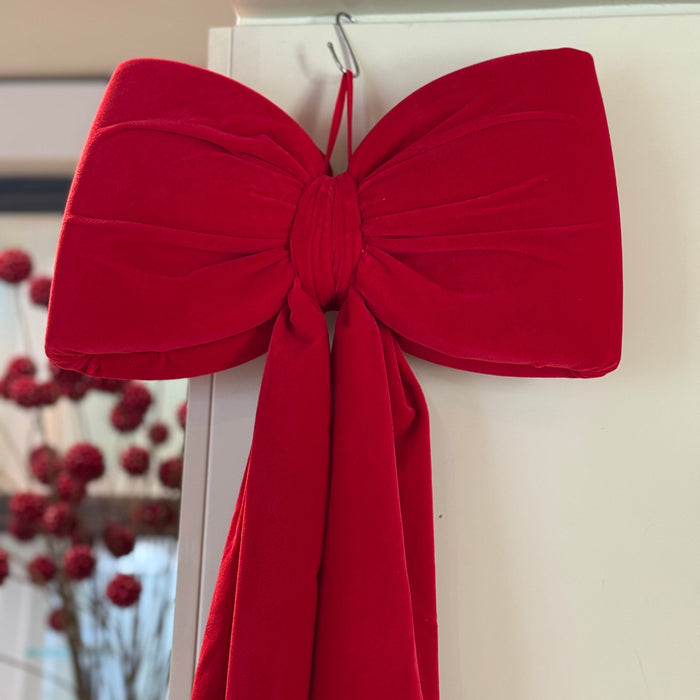 Fiocco Imperiale in Velluto Rosso H135 mt - Fiori di Lena