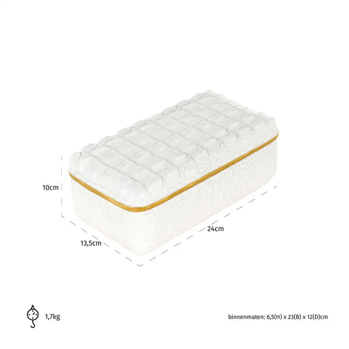 Storage box Cobe white small (White)