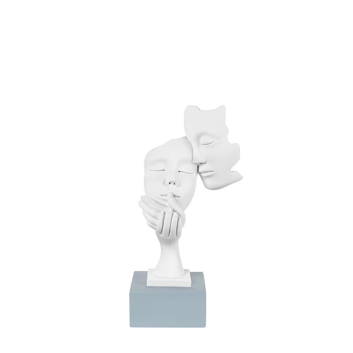 Sentiment Coppia Face H. 20 cm.-Carta-da-zucchero