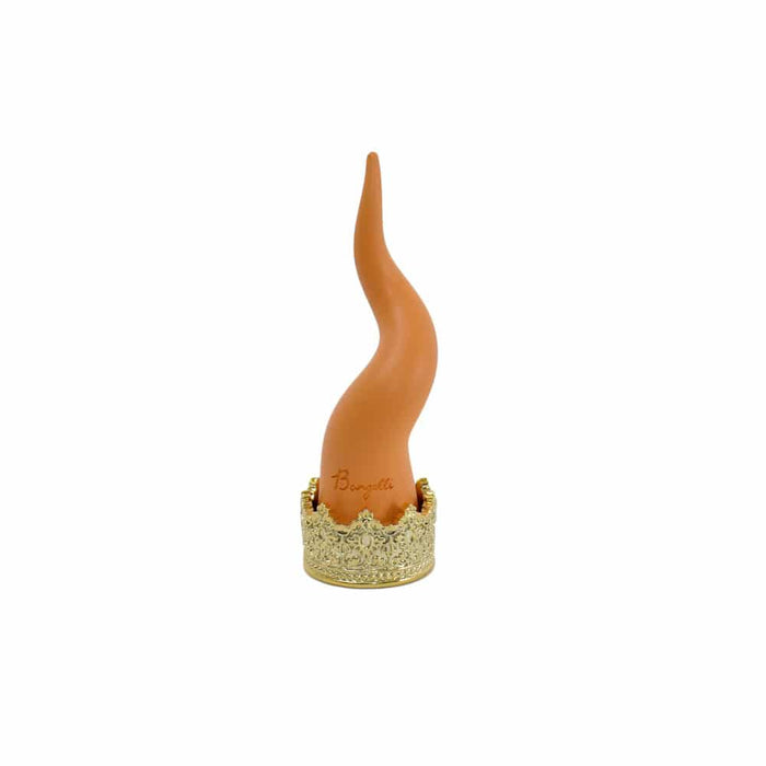 Corno con corona 15 cm-Arancione