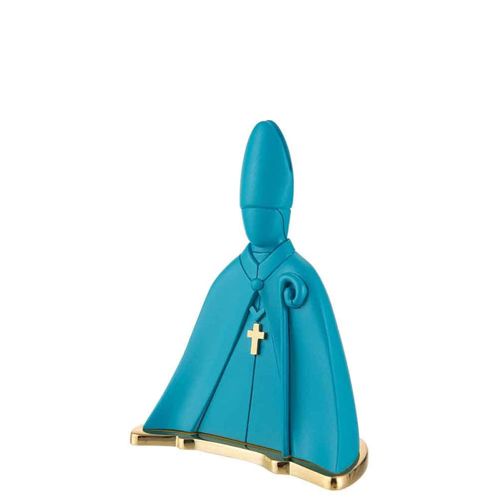 San Gennaro H. 11 cm.-Blu
